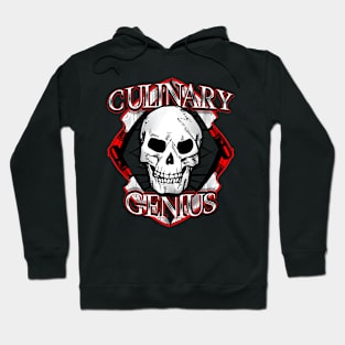 Skull Culinary Genius Design Hoodie